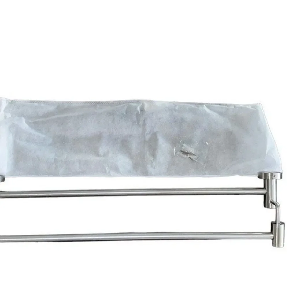 *NEW*Set Of 2 TocTen Stainless Steel Thicken Wall Mounted Double Bath Towel Bar